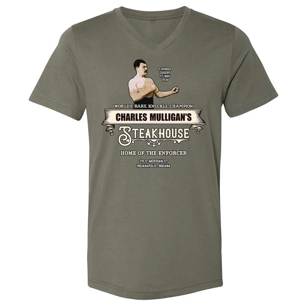 Unisex V-Neck T-Shirt - ESYKZRM8 - Military Green - 11
