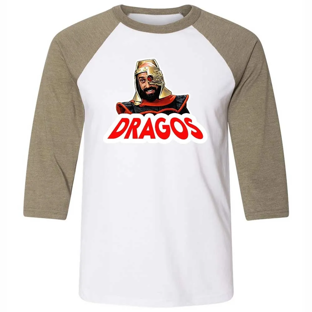 Unisex 3/4 Baseball Tee - EN5GKRTG - White/Heather Olive - 4