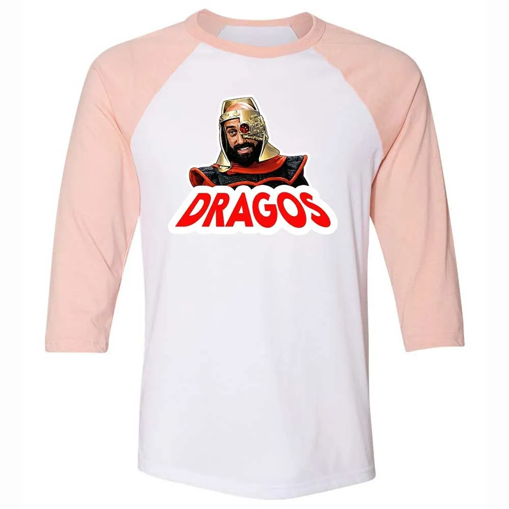 Unisex 3/4 Baseball Tee - EN5GKRTG - White/Heather Peach - 5