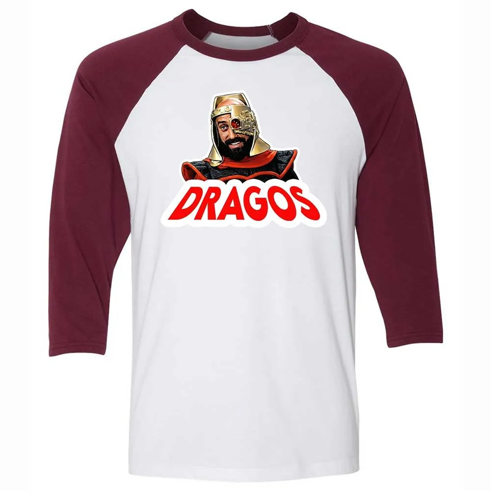 Unisex 3/4 Baseball Tee - EN5GKRTG - White/Maroon - 7