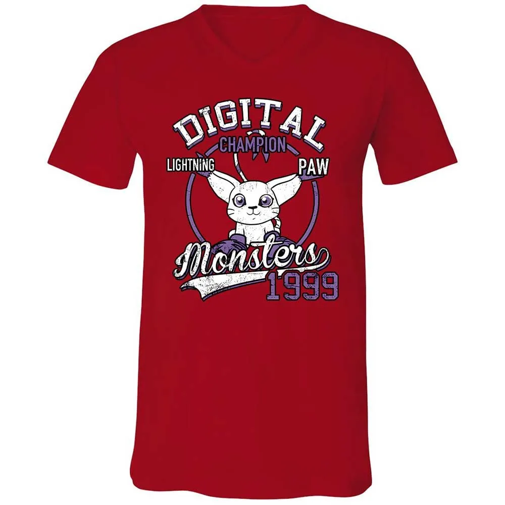 Unisex V-Neck T-Shirt - PQGXRYLZ - Red - 6