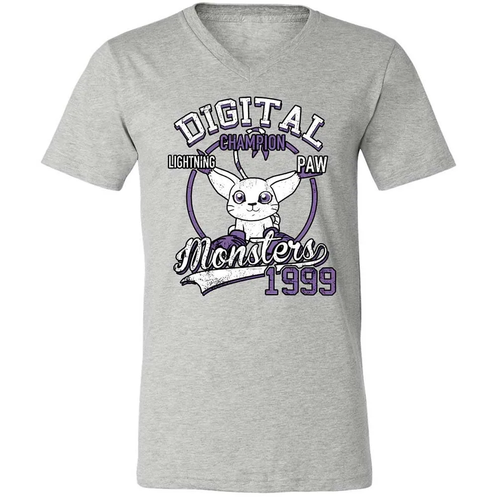 Unisex V-Neck T-Shirt - PQGXRYLZ - Athletic Heather - 15