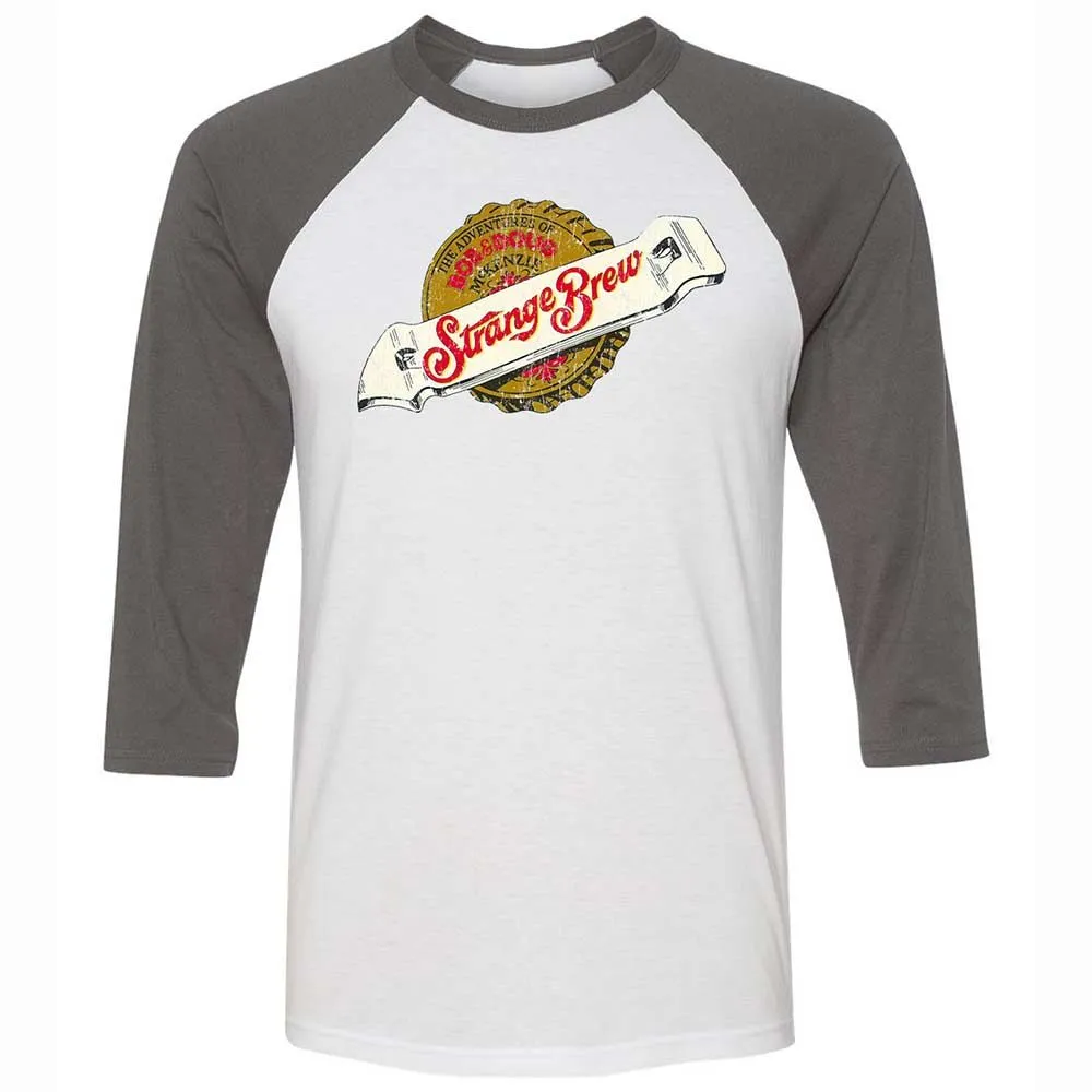 Unisex 3/4 Baseball Tee - 6RFZ4GEU - White/Asphalt - 2