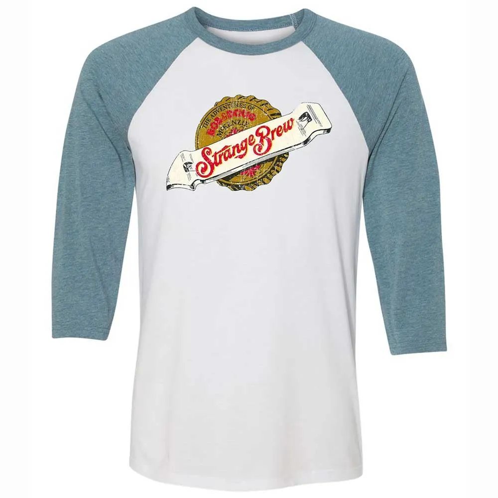Unisex 3/4 Baseball Tee - 6RFZ4GEU - White/Denim - 3