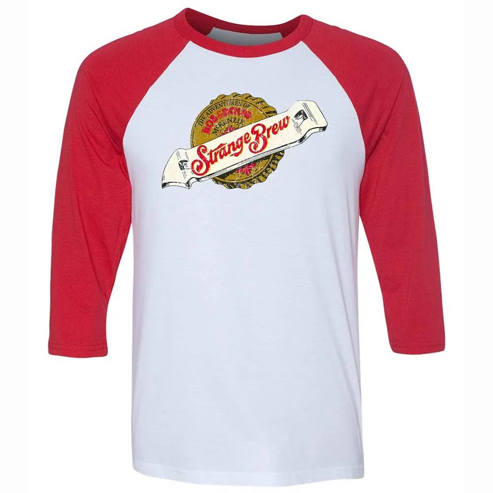 Unisex 3/4 Baseball Tee - 6RFZ4GEU - White/Red - 9