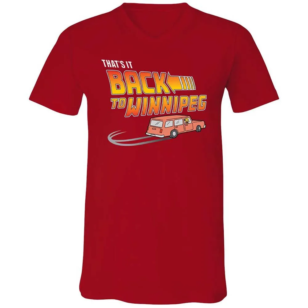Unisex V-Neck T-Shirt - KXQABK3J - Red - 6
