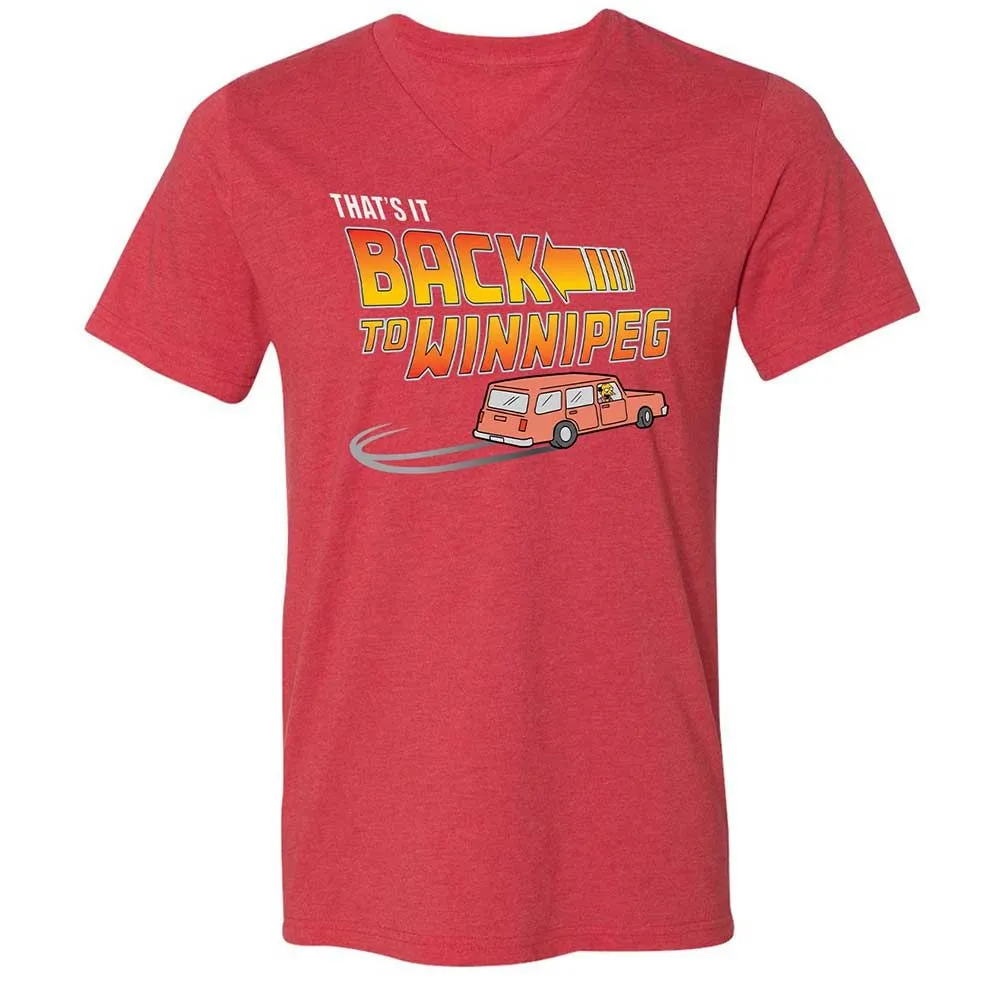 Unisex V-Neck T-Shirt - KXQABK3J - Heather Red - 7