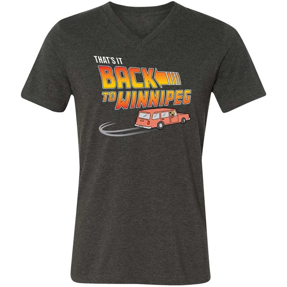 Unisex V-Neck T-Shirt - KXQABK3J - Dark Grey Heather - 9