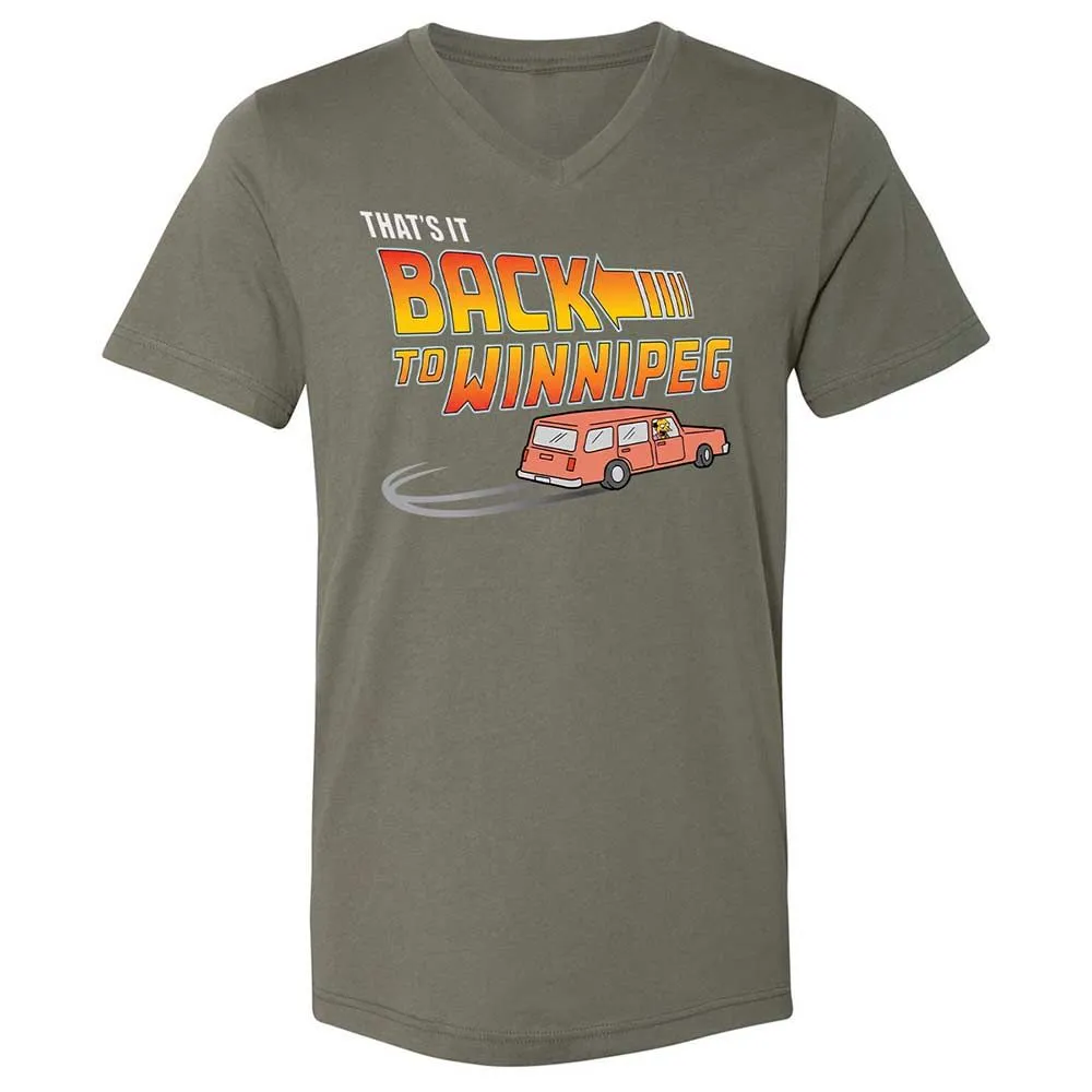Unisex V-Neck T-Shirt - KXQABK3J - Military Green - 11