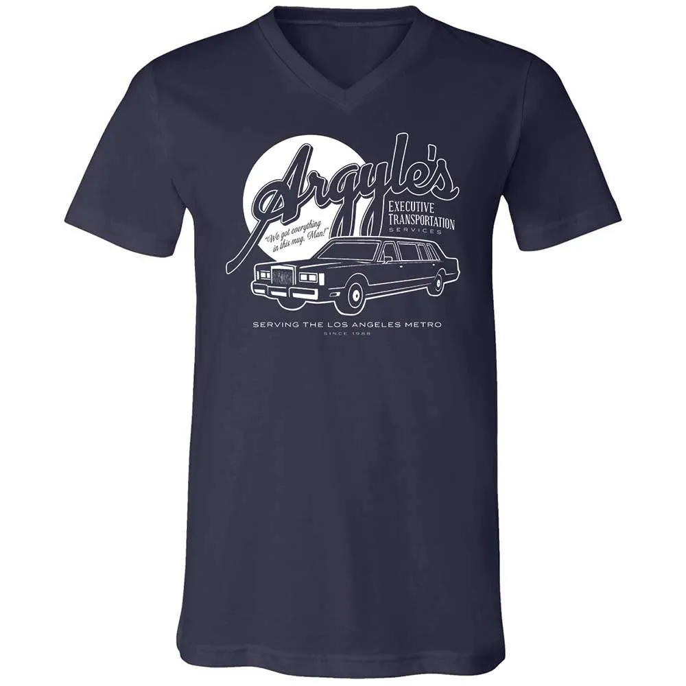 Unisex V-Neck T-Shirt - X8EWZHY6 - Navy - 2