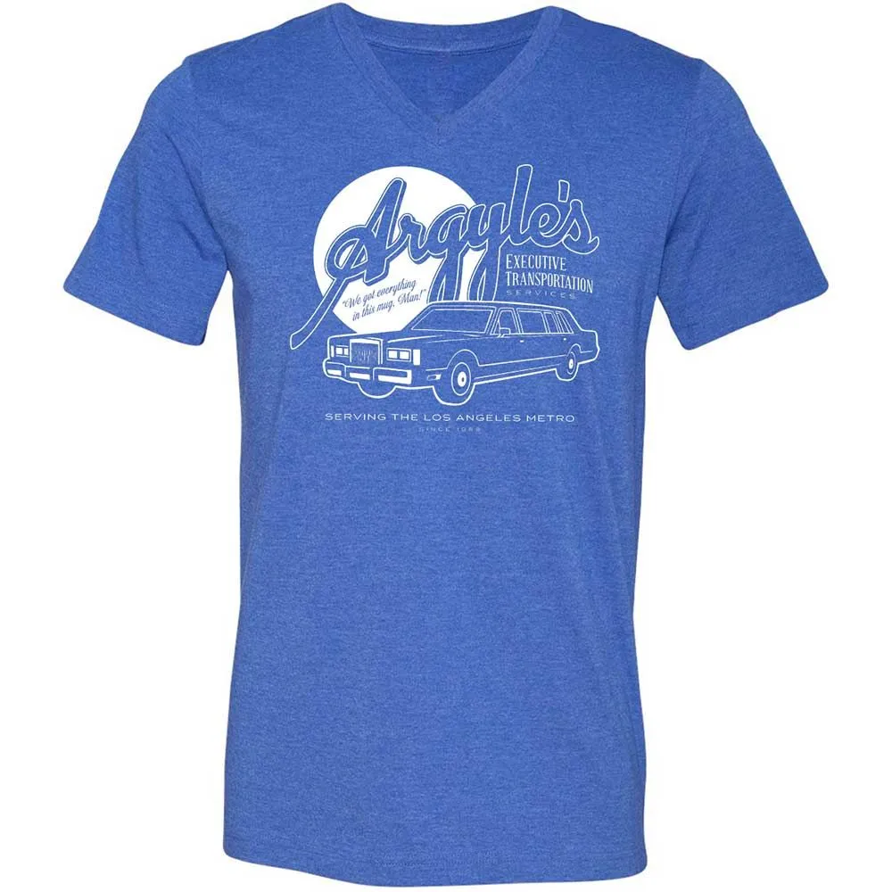 Unisex V-Neck T-Shirt - X8EWZHY6 - Heather True Royal - 5