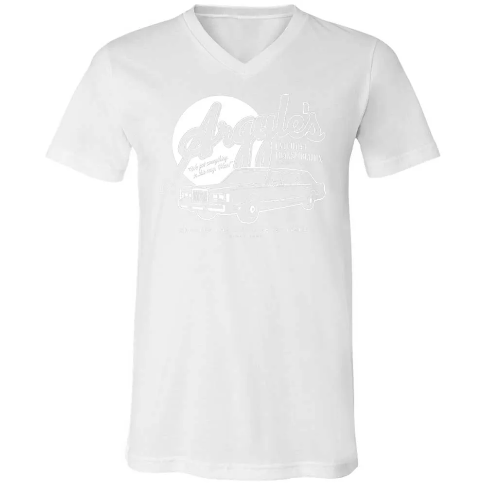 Unisex V-Neck T-Shirt - X8EWZHY6 - White - 16