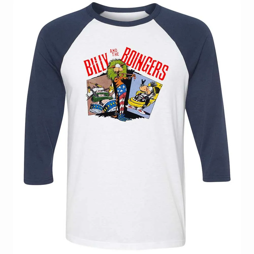 Unisex 3/4 Baseball Tee - 6P5XLHCP - White/Navy - 8