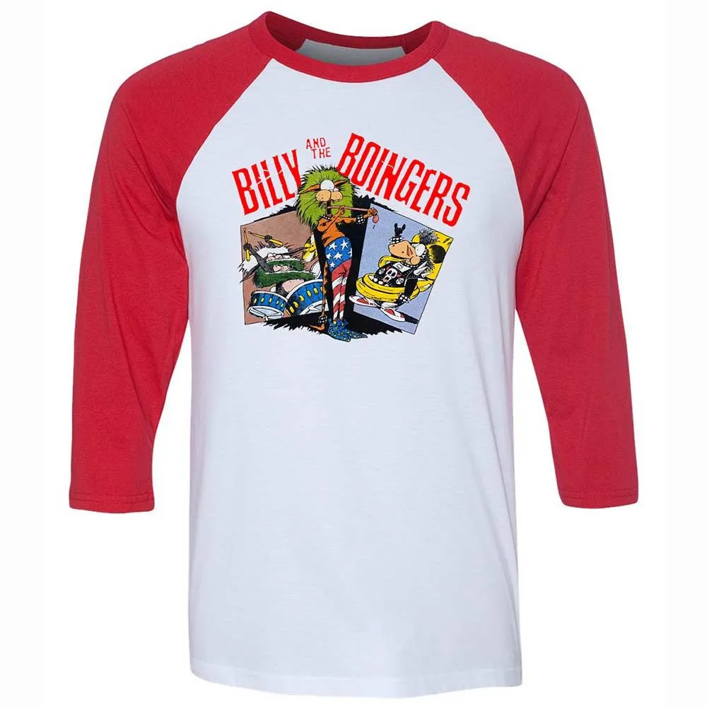 Unisex 3/4 Baseball Tee - 6P5XLHCP - White/Red - 9