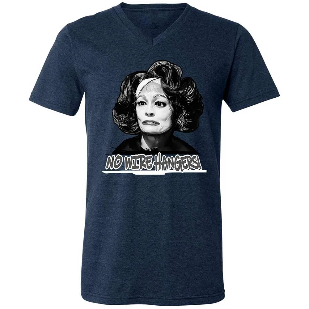Unisex V-Neck T-Shirt - 2E88RXMG - Heather Navy - 3