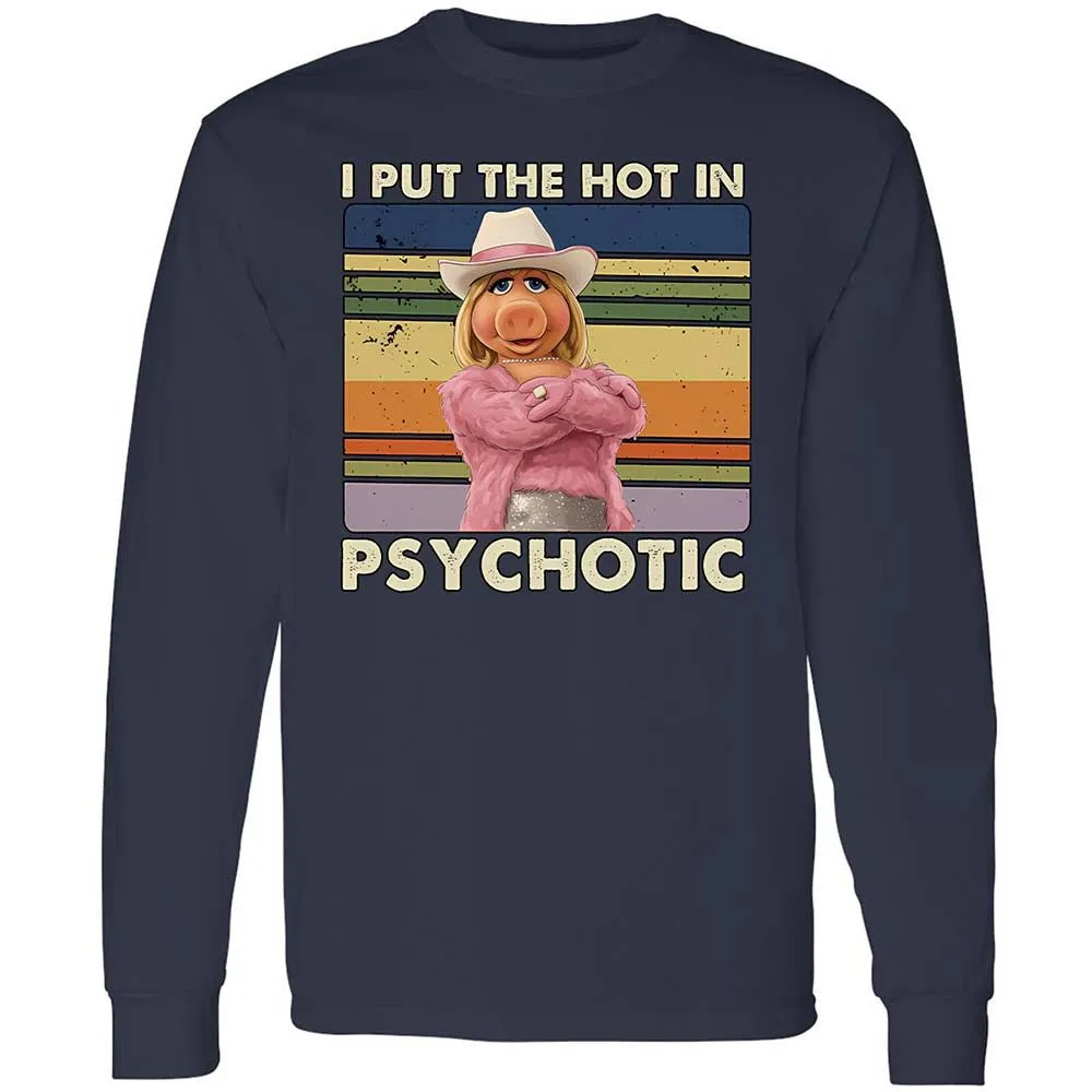 Long Sleeve T-Shirt - T468ZKCZ - Navy - 2