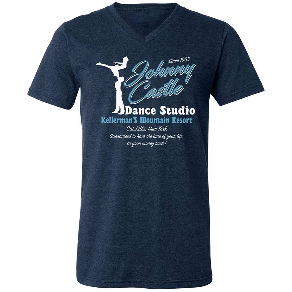 Unisex V-Neck T-Shirt - XXLJBML9 - Heather Navy - 3
