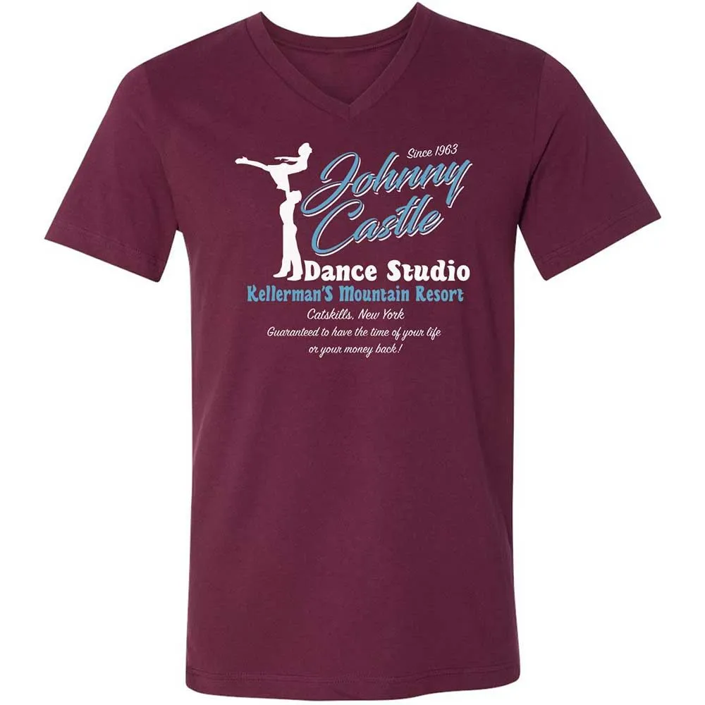 Unisex V-Neck T-Shirt - XXLJBML9 - Maroon - 8