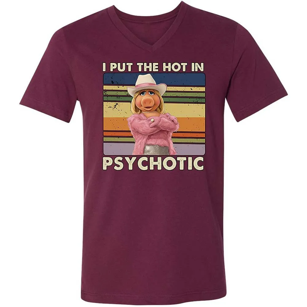 Unisex V-Neck T-Shirt - ESRB6R2T - Maroon - 8