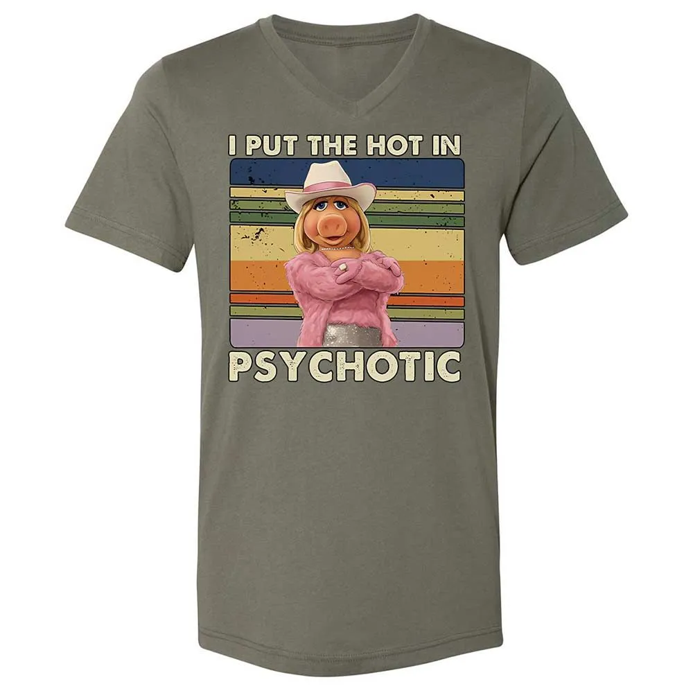 Unisex V-Neck T-Shirt - ESRB6R2T - Military Green - 11
