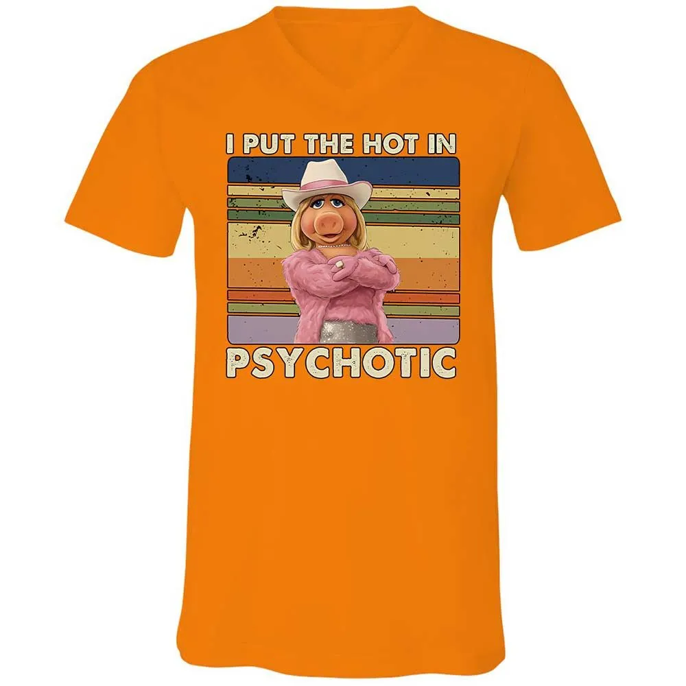 Unisex V-Neck T-Shirt - ESRB6R2T - Orange - 12
