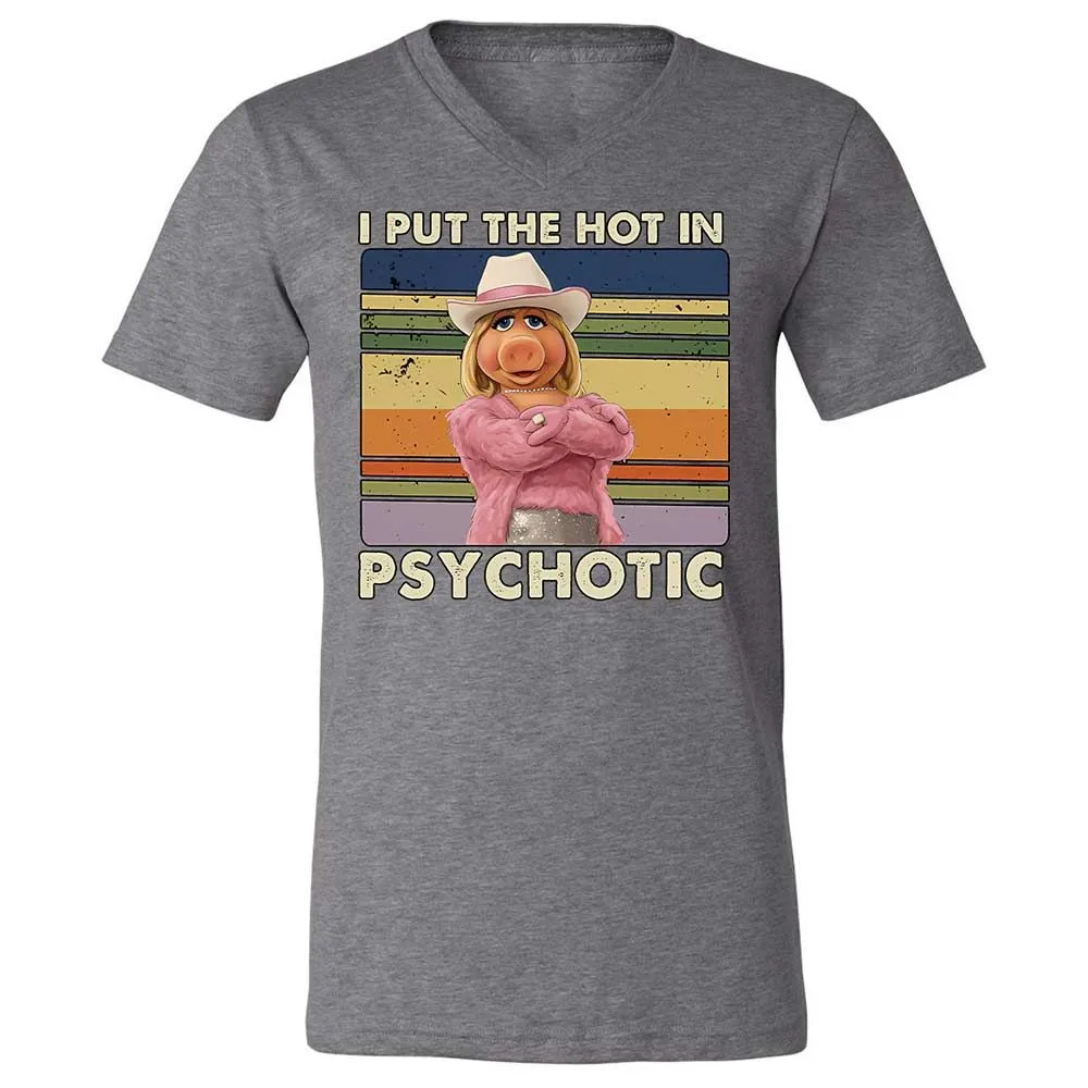 Unisex V-Neck T-Shirt - ESRB6R2T - Deep Heather - 14