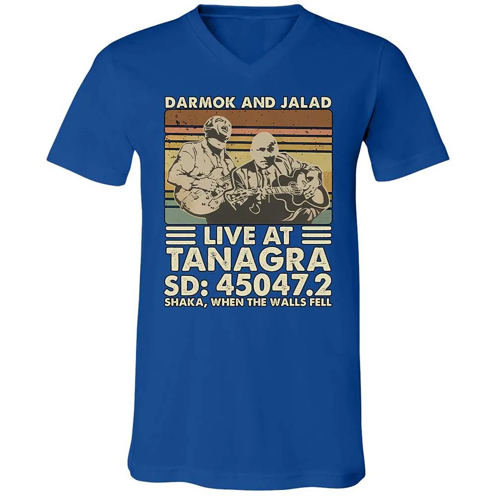 Unisex V-Neck T-Shirt - 1L2HHTDF - True Royal - 4