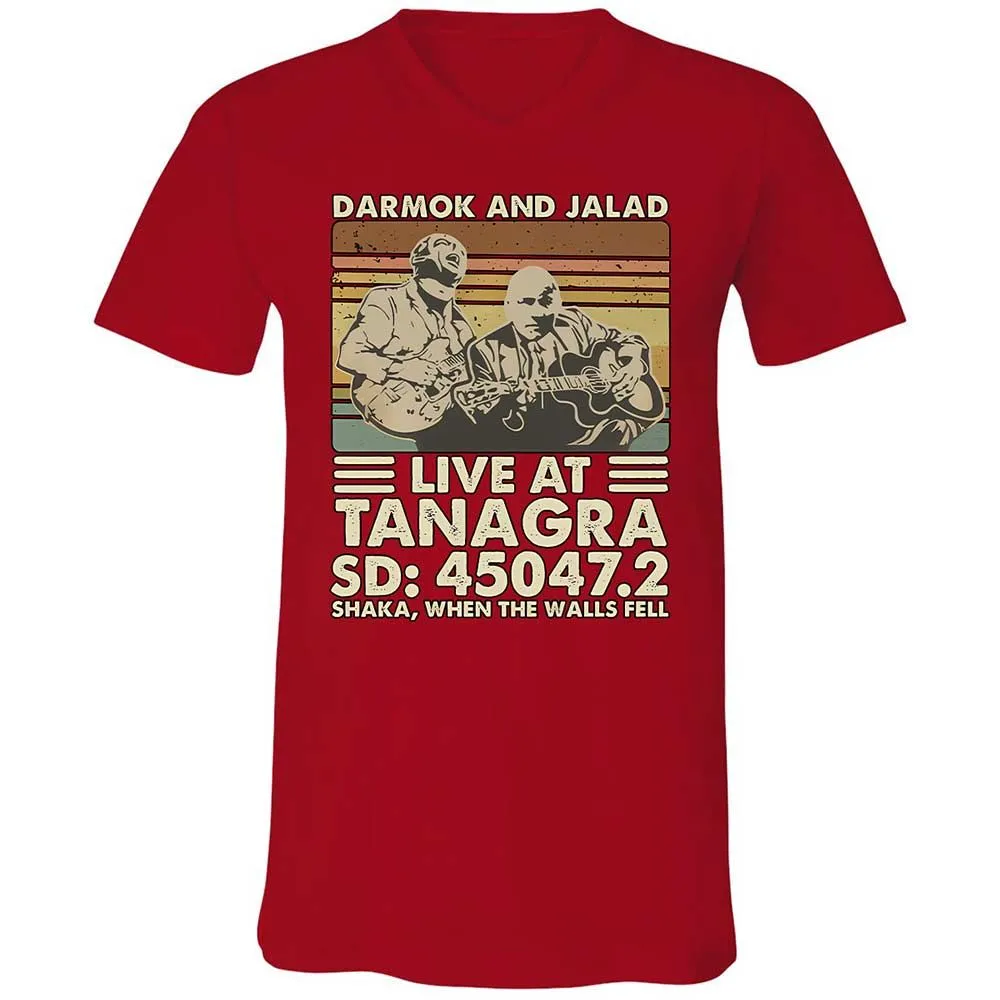 Unisex V-Neck T-Shirt - 1L2HHTDF - Red - 6