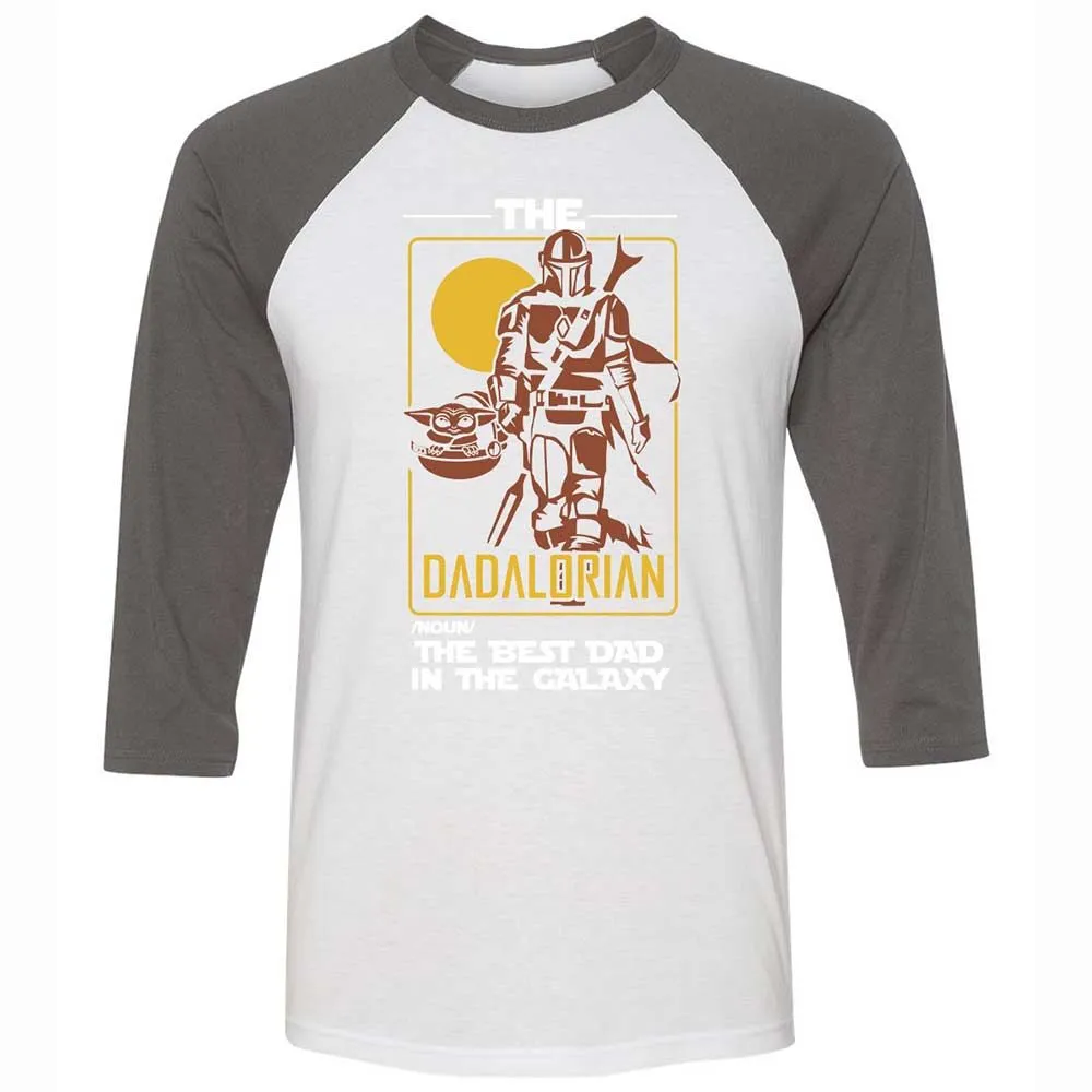 The Dadalorian The Best Dad In The Galaxy - White/Asphalt - 2
