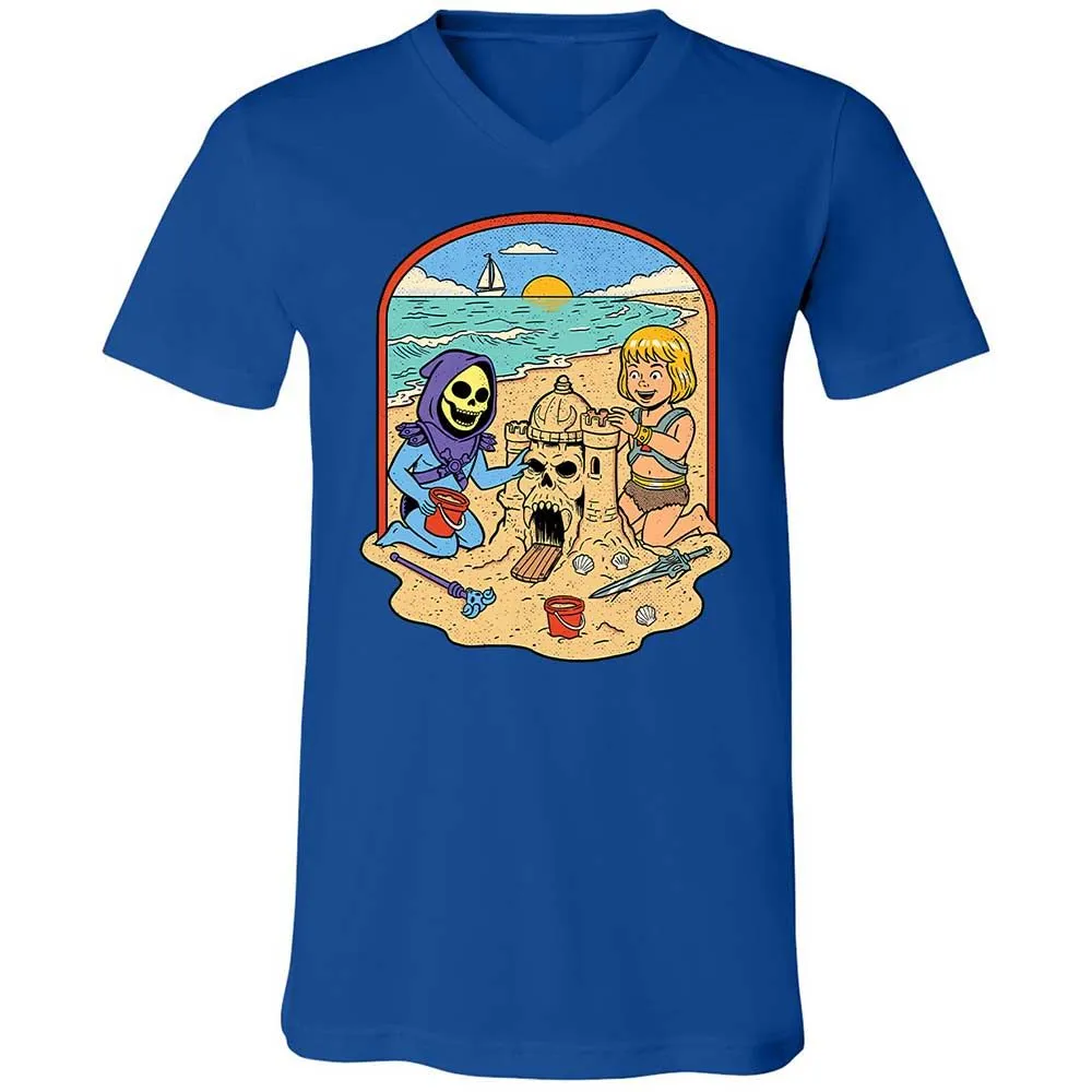 Unisex V-Neck T-Shirt - 4QX3H2ES - True Royal - 4