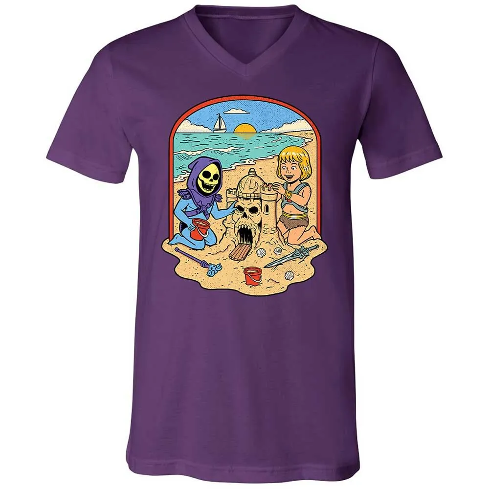 Unisex V-Neck T-Shirt - 4QX3H2ES - Team Purple - 10