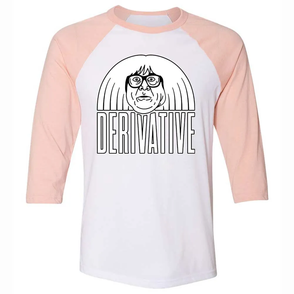 Unisex 3/4 Baseball Tee - 1N9LUZ63 - White/Heather Peach - 5