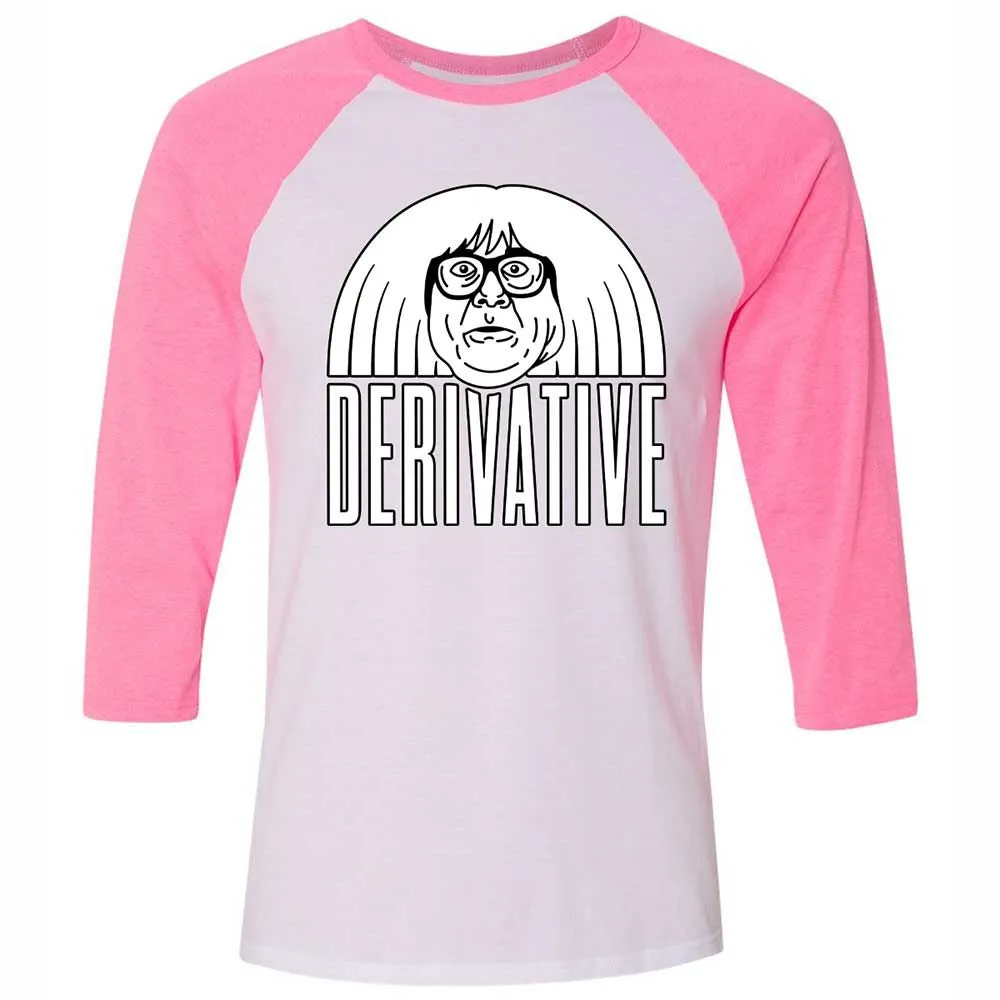 Unisex 3/4 Baseball Tee - 1N9LUZ63 - White/Neon Pink - 12