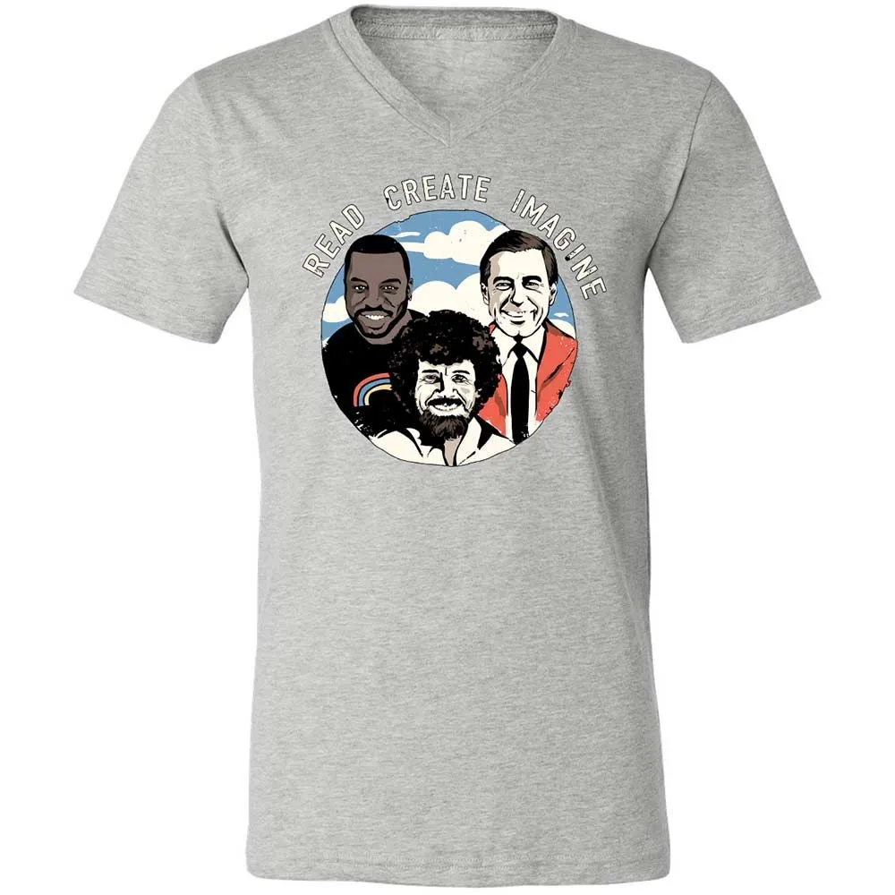 Unisex V-Neck T-Shirt - ERR3GQR3 - Athletic Heather - 15