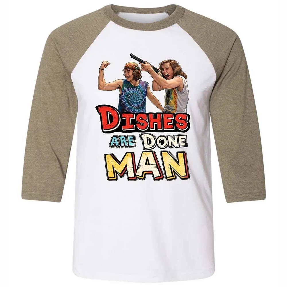 Unisex 3/4 Baseball Tee - PUUJK8LH - White/Heather Olive - 4