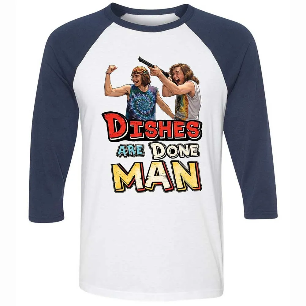 Unisex 3/4 Baseball Tee - PUUJK8LH - White/Navy - 8