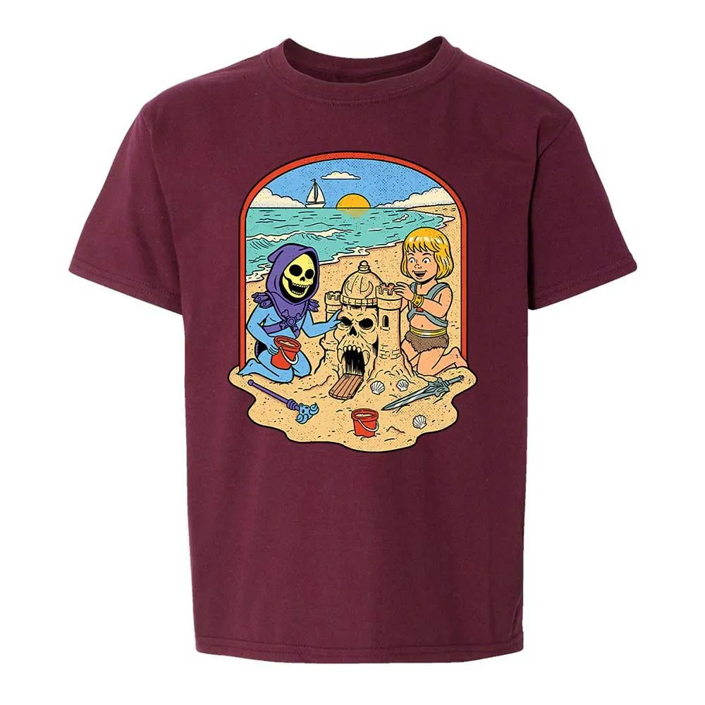 Kids T-Shirt - B6CM4TSN - Maroon - 14