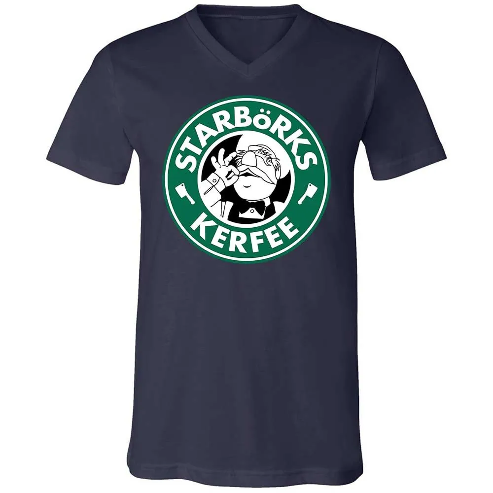 Unisex V-Neck T-Shirt - FSD7CA7A - Navy - 2