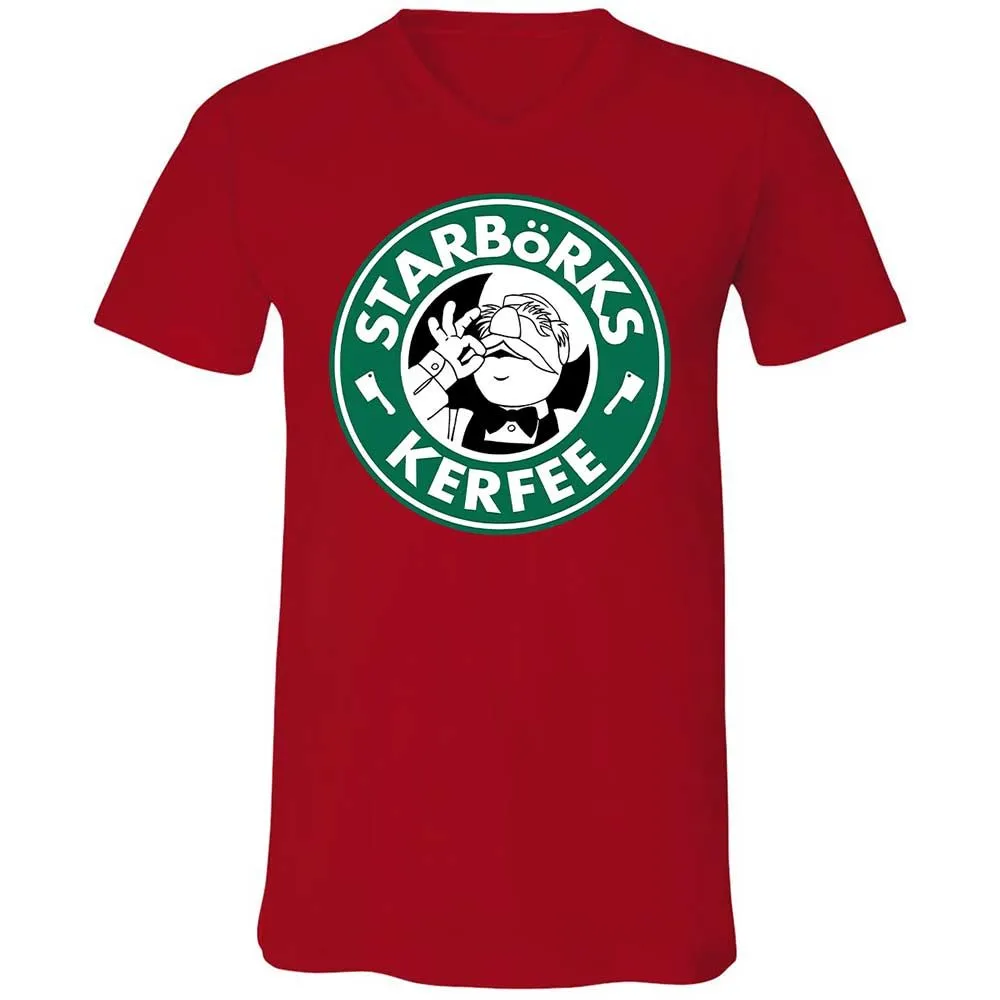 Unisex V-Neck T-Shirt - FSD7CA7A - Red - 6