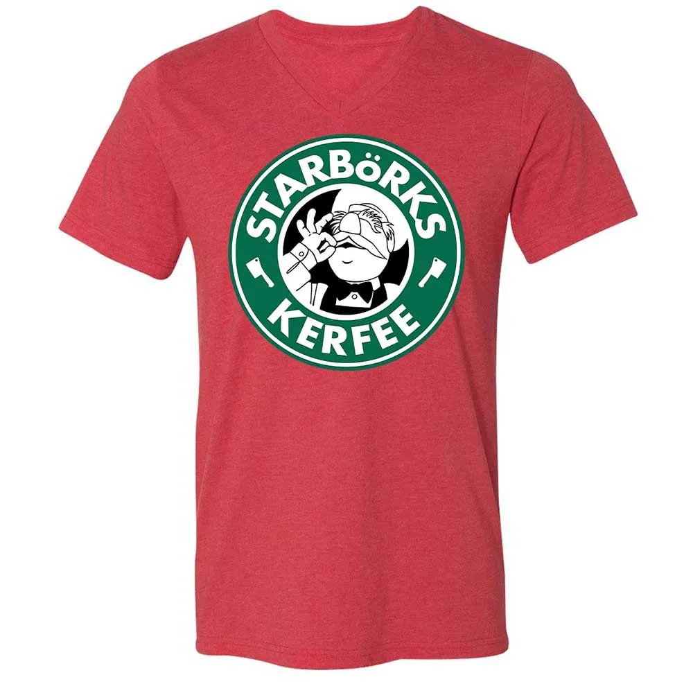 Unisex V-Neck T-Shirt - FSD7CA7A - Heather Red - 7