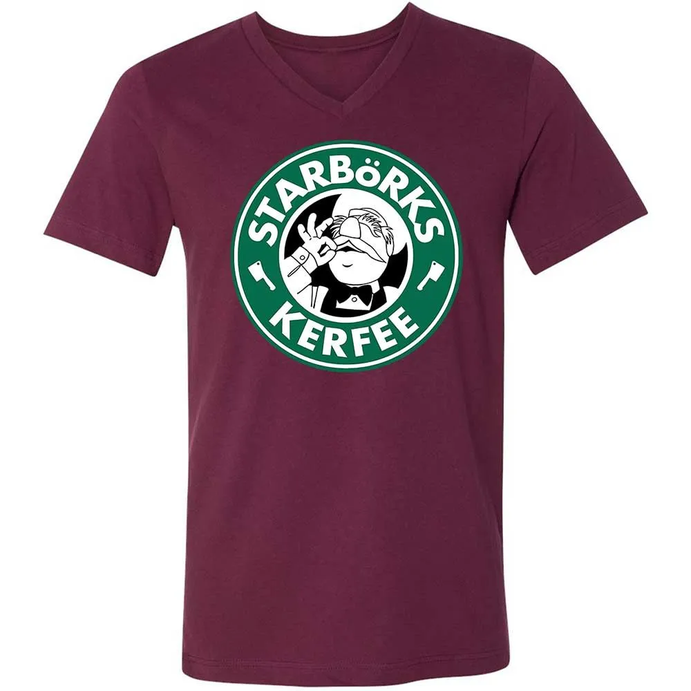 Unisex V-Neck T-Shirt - FSD7CA7A - Maroon - 8