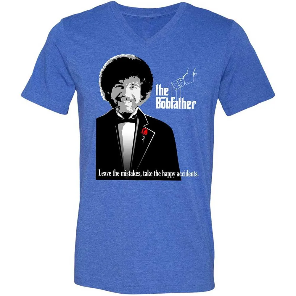 Unisex V-Neck T-Shirt - 7K6NTHNK - Heather True Royal - 5