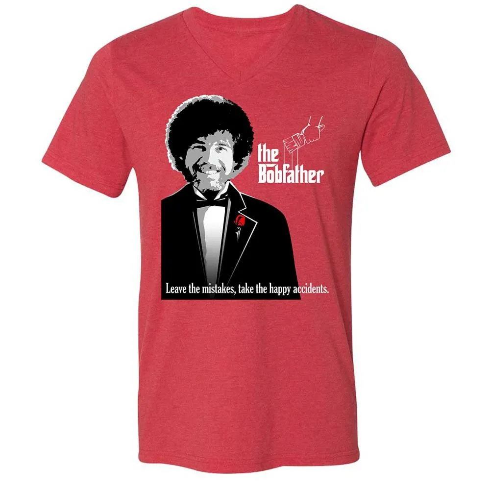 Unisex V-Neck T-Shirt - 7K6NTHNK - Heather Red - 7