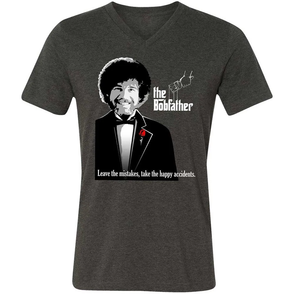 Unisex V-Neck T-Shirt - 7K6NTHNK - Dark Grey Heather - 9