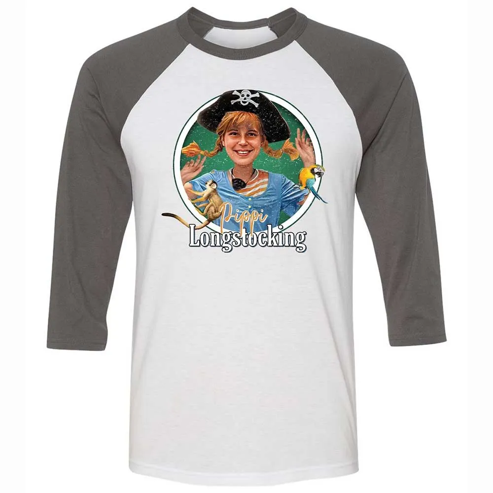 Unisex 3/4 Baseball Tee - 2JNL29P3 - White/Asphalt - 2