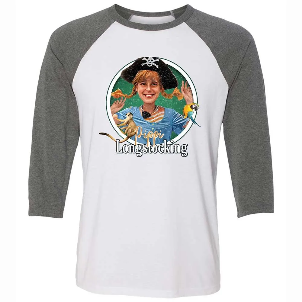 Unisex 3/4 Baseball Tee - 2JNL29P3 - White/Deep Heather - 11