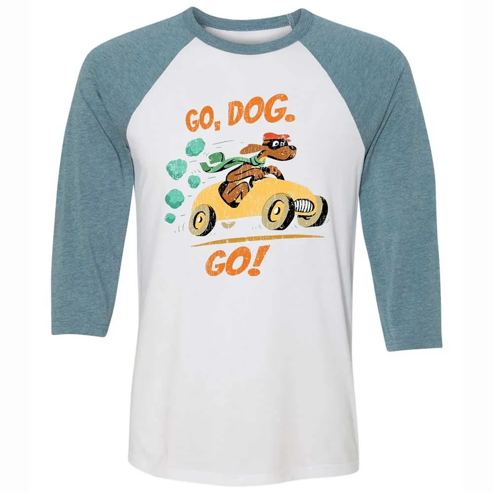 Unisex 3/4 Baseball Tee - YDWBASAX - White/Denim - 3