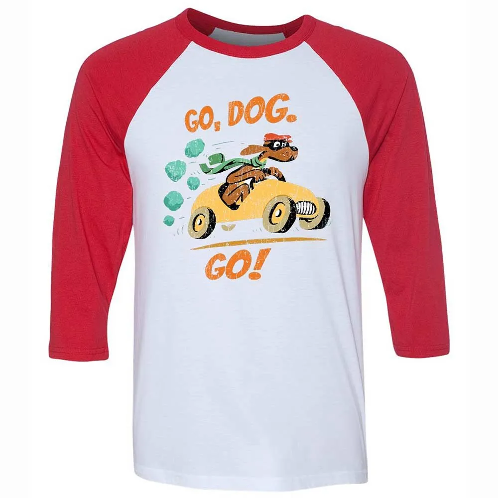 Unisex 3/4 Baseball Tee - YDWBASAX - White/Red - 9