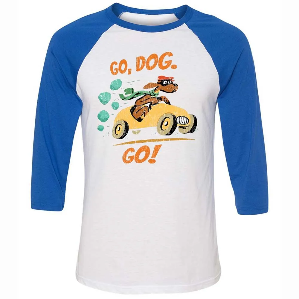 Unisex 3/4 Baseball Tee - YDWBASAX - White/True Royal - 10