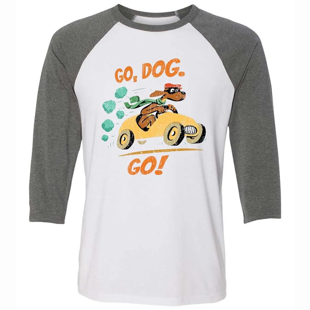 Unisex 3/4 Baseball Tee - YDWBASAX - White/Deep Heather - 11